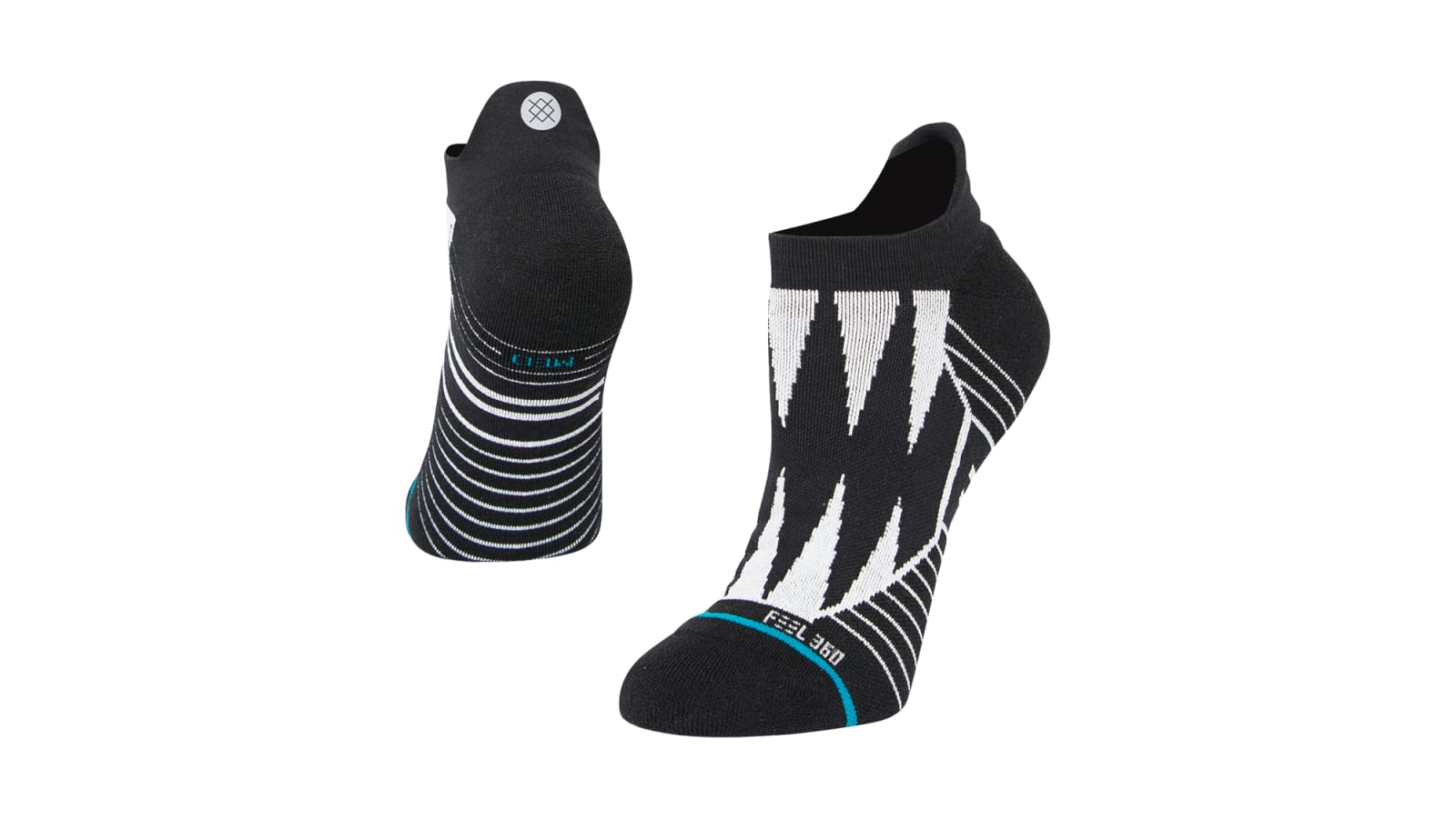 Stance Socks Keep It Movin Tab Black / White Rogue Fitness